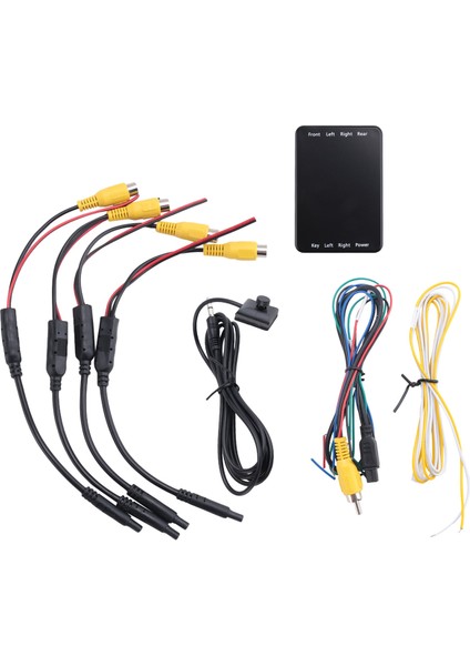 4 Yollu Kameralar Anahtar Sistemi 360 Araba Kamera Kontrol Kutusunu Görüntüle Ön Kamera Arka Görünüm Yedek Kameraları Araba Için (Yurt Dışından)