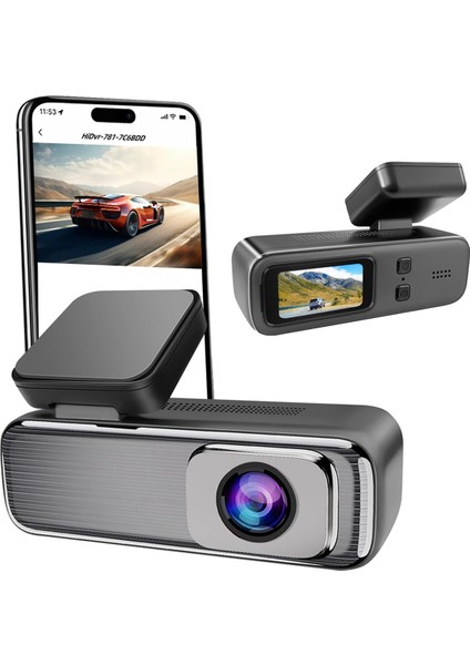 1080P Araba Çizgi Kamera Ön, 1.47 Inç IPS Ekran Mini Araba Kamera 24 Saat Park Modu, Döngü Kaydı G-Sensör Dvr Kaydedici (Yurt Dışından) fiyatları