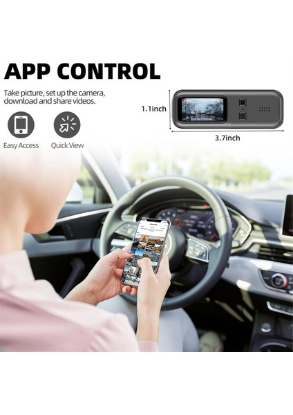 1080P Araba Çizgi Kamera Ön, 1.47 Inç IPS Ekran Mini Araba Kamera 24 Saat Park Modu, Döngü Kaydı G-Sensör Dvr Kaydedici (Yurt Dışından) modelleri