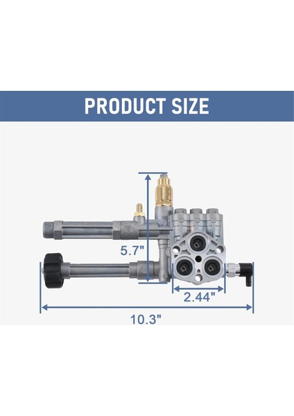 Rmw/srmw Serisi Yedek Pompa Kafa Basıncı Yıkayıcı Pompa Başı Assy Tam AR42518 AR43061 (Yurt Dışından) indirimleri