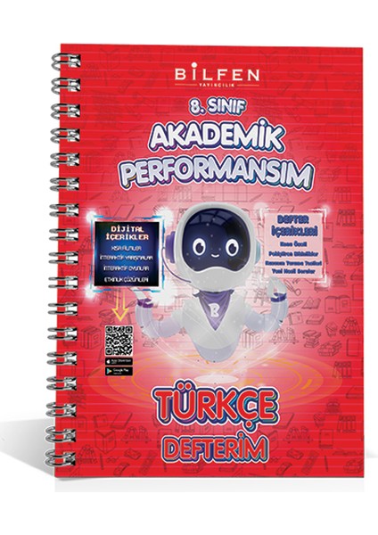 8. Sınıf Türkçe Akademik Performansım Defterim Yayıncılık