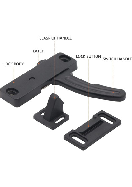 Rv Ekran Kapı Mandal Seti Alüminyum Alaşım Evrensel Fit Kapı Mandal Sapı Kargo Römorku Için Set Rv Aksesuarları (Yurt Dışından) fiyatları