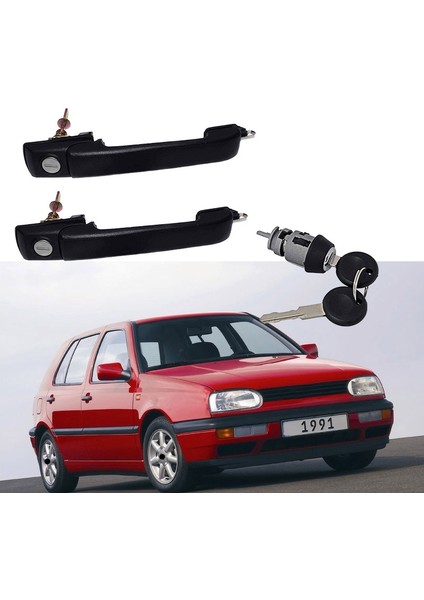 Golf Için 2x Sol ve Sağ Kapı Kolu Jetta Mk3 Iıı Vr6 1H0837207B 1H0837207C (Yurt Dışından) fiyatları