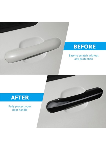 Ford Explorer 2020 2021 2022 2023 Aksesuarlar Için Dış Kapı Tutucu Kapak Döşeme - Siyah (Yurt Dışından) fırsatları