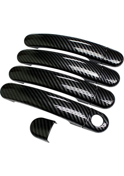 Karbon Fiber Tarzı Yan Kapı Kolu Jetta Mk6 2012-2015 Tiguan 2009-2016-POLO 2010-2014 (Yurt Dışından)