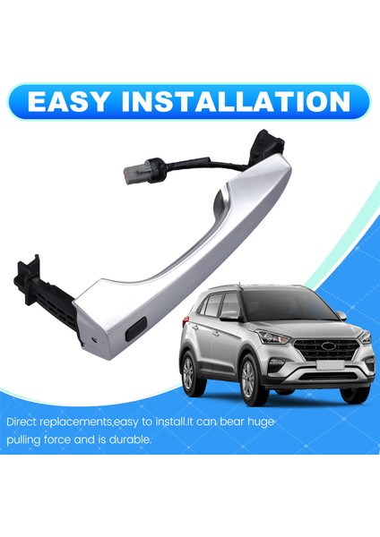 Hyundai Creta 2015-2018 Için Düğmeli Ön Dış Kapı Kolu Anahtarsız Giriş (Yurt Dışından) fırsatları