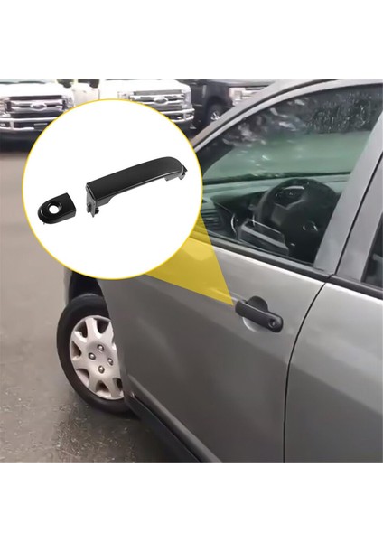 1paır Ön Dış Dış Kapı Kolu 80644-EL12A 82641-EL12A, Nissan Versa Için 2007-2012 Çekme Fl+Fr Siyah (Yurt Dışından) modelleri