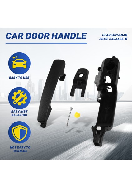 Ford Focus Için Base Sol Solda Araba Dış Kapı Tutucu 2008-2011 8S4Z5426684B 8S4Z-5426685-B 8S4Z-54218A14-AA (Yurt Dışından) fırsatları