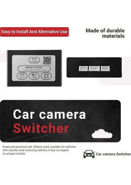 Araba Ön Görünüm Kamera Değiştirici Park Kamera Dönüştürücü Ön Arka Görünüm Video Anahtarı Kanal Kontrol Kutusu (Yurt Dışından) fırsatları