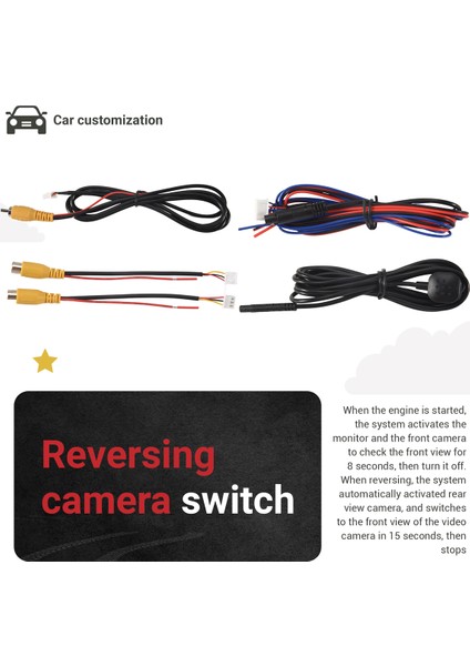 Araba Ön Görünüm Kamera Değiştirici Park Kamera Dönüştürücü Ön Arka Görünüm Video Anahtarı Kanal Kontrol Kutusu (Yurt Dışından) indirimleri