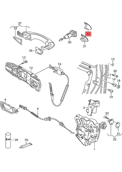 Golf 7 Gtı R-R-Roc Arteon Skoda Octavıa 3 A7 Süperb Kodıaq Seat 5GG837879, B (Yurt Dışından) modelleri