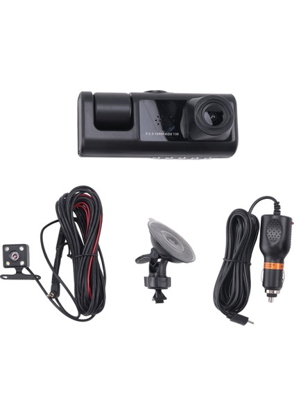 3 Kanallı Araba Dvr Kamera, 1080P Çizgi Kamera 3 Yollu Araba Kamerası Ir Gece Vizyonu, Döngü Kayıt, Park Monitörü (Yurt Dışından) fiyatları