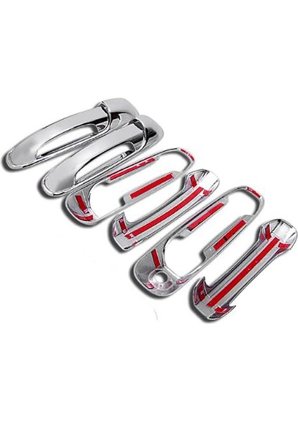 8pcs/set Abs Chrome 4 Kapı Dış Kol Kapağı Kapak Kapakları 2002-2008 Dodge Ram 1500 2500 3500 Araba Stili (Yurt Dışından) fırsatları