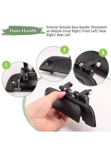 4pcs Dış Kapı Kolu Ön Arka Sol Solda 95-01 Suzuki Baleno Saygı (Yurt Dışından) fırsatları