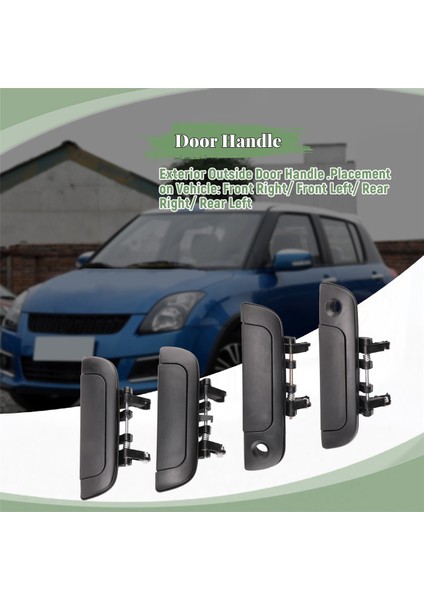 4pcs Dış Kapı Kolu Ön Arka Sol Solda 95-01 Suzuki Baleno Saygı (Yurt Dışından) indirimleri