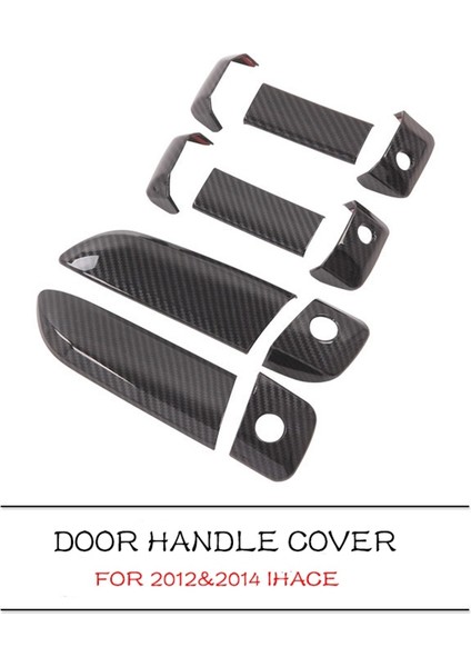 Karbon Fiber Kapı Tutamağı Çerçeve Kapak Toyota Hiace 2005-2015 Araba Stilini (Yurt Dışından) fiyatları