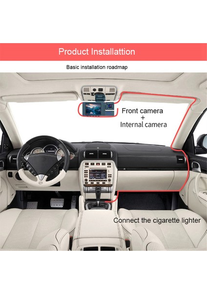 Hd 1080P Araba Kaydedici Araba 2 Inç Ters Görüntü ile Aynı Ekrana Sahip Üç Lens Ekran Dvr Kaydedici (Yurt Dışından) fırsatları