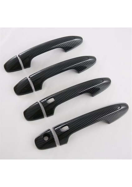Toyota Hilux Fortuner Için 2024 Abs Karbon Fiber Araba Kapı Tutma Kapağı Trim Dekorasyon Aksesuarları Çift Delik (Yurt Dışından) fırsatları