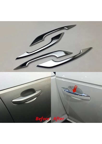 Araba Dış Kapı Kolu Kapak Trim Şeridi Kolu Yan Kapak Dekorasyonu Audi A4 2017-2020 B Için (Yurt Dışından) fiyatları