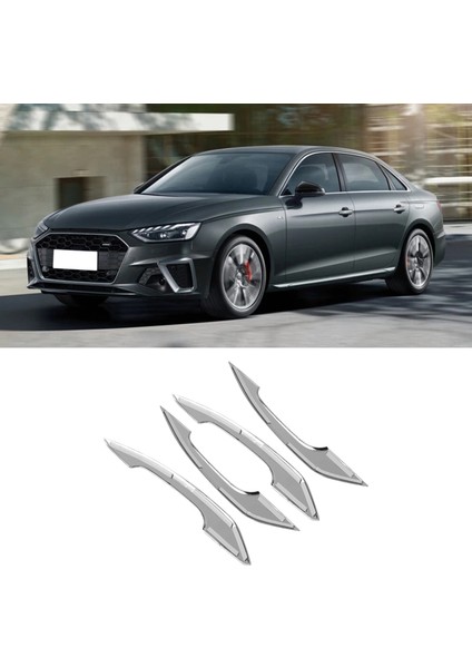 Araba Dış Kapı Kolu Kapak Trim Şeridi Kolu Yan Kapak Dekorasyonu Audi A4 2017-2020 B Için (Yurt Dışından) modelleri