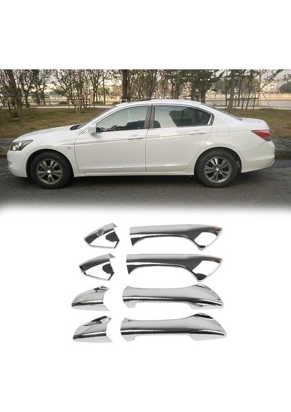 Honda Accord Sedan 2008-2012 Için 8pcs Araba Krom Kapı Kolu Kapağı (Yurt Dışından) fiyatları