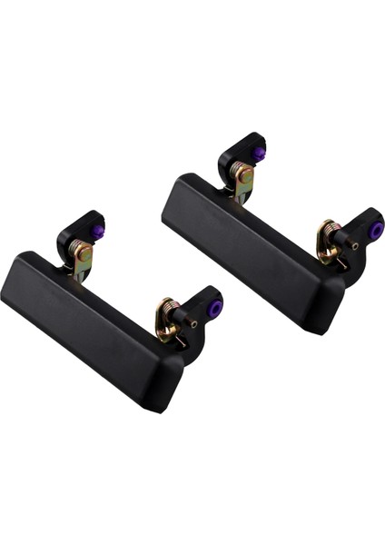 1 Çift Set Araba Dış Dış Kapı Kolları Siyah (Yurt Dışından)