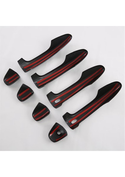 Abs Karbon Fiber Araba Kapı Kolu Kapağı Döşeme Çift Delik (Yurt Dışından) indirimleri