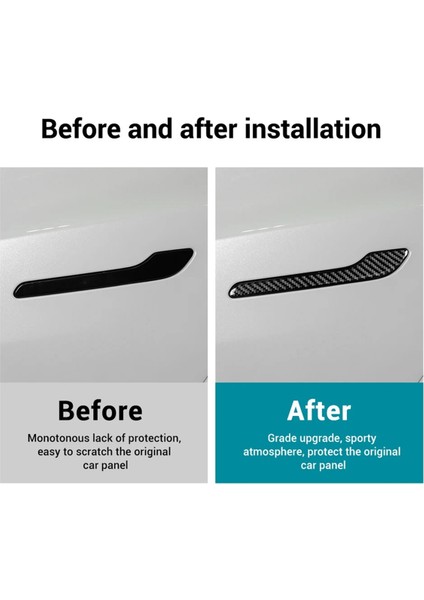 Araba Kapı Kolu Için Karbon Fiber Sticker (Yurt Dışından) fırsatları