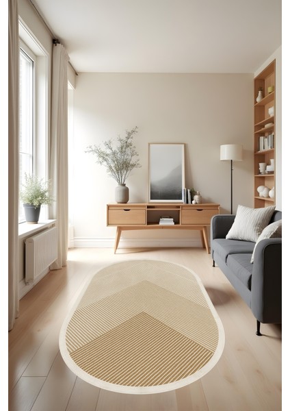 Makinede Yıkanabilir Geometrik Desen Kaymaz Taban Leke Tutmaz Mutfak Halısı Salon Halısı ve Yolluk