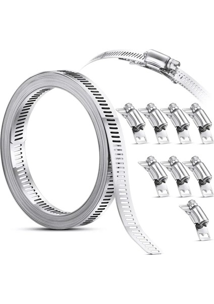 3.5m Hortum Kelepçesi Kayışı Ayarlanabilir Solucan Dişli Boru Kanalizasyon Hortum Kelepçesi (Yurt Dışından)