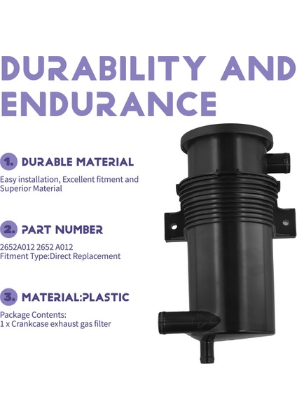 2652A012 428F Için Ekskavatör Krank Karteri Egzoz Gazı Filtresi (Yurt Dışından) indirimleri