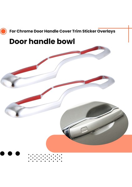 4pcs Araba Kapı Tutucu Trim Dekorasyonu Volvo XC60 XC90 S90 V90 2018 2019 2020 Krom Aksesuarları Için Uygundur (Yurt Dışından) indirimleri