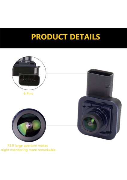 Ford Raptor Pickup 2015-2020 Arka Görünüm Yedek Kamera FL3T-19G490-AH Ters Kamera Yardımcı Kamera (Yurt Dışından) fiyatları