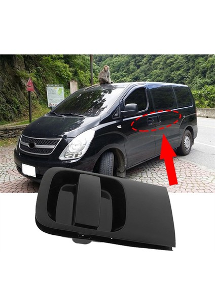 Hyundai H1 Için Grand Starex Imax I800 2005-2018 Kayan Kapı Dış Sap Siyah 83650-4H100 Sol (Yurt Dışından)
