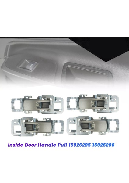4pcs Iç Kapı Tutucu Çekme Kiti 15926295 15926296 Chevrolet Equinox Pontiac Torrent Için 2005-2009 Ön Sol Sağa (Yurt Dışından) fiyatları