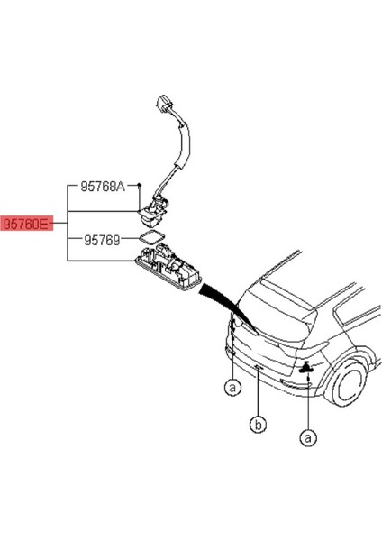 95760D9001 Araba Bagaj Kapağı Yedek Kamera 95760-D9000 Kıa Sportage Kx5 2016-2019 Rezerv Arka Görünüm Kamera Parkı Yardımı (Yurt Dışından) modelleri