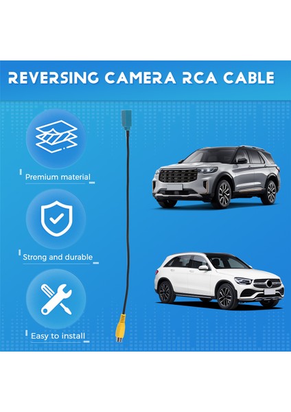 Mercedes Benz Ford Için 8inch Fakra Ters Kamera Rca Kablo Park Adaptörü (Yurt Dışından) fırsatları