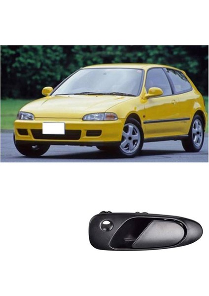 72180SR3J02ZD Araç Dış Dış Kapı Honda Civic Için 1992-1997 72140SR3J02ZD, Ön Sol (Yurt Dışından) modelleri