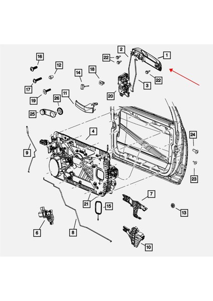 1GH291XRAJ 1GH271XRAG 1GH261XRAG Dodge Ram Için Dış Kapı Kolu 2009-2020 Araba Aksesuarları (Yurt Dışından) fırsatları