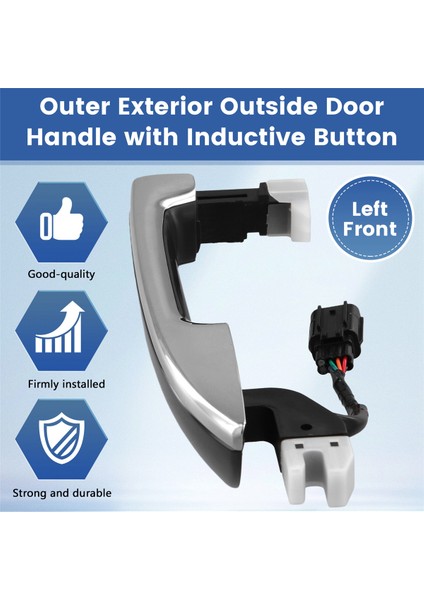 Honda Accord Için Endüktif Düğme Konforu ile Ön Kapı Kolu 2008-2012 Dış Tutamak Çekme Fl 72181-TA1-J01 (Yurt Dışından) indirimleri