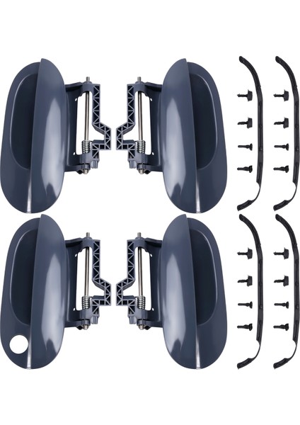 4pcs Dış Kapı Açıcı Kolu 51218245461 51218245462 Bmw 5 Serisi E39 1997-2003 51218245463 51218245464/55/56 (Yurt Dışından)