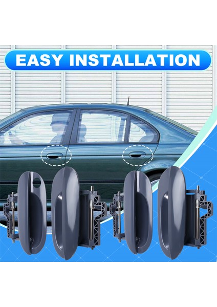 4pcs Dış Kapı Açıcı Kolu 51218245461 51218245462 Bmw 5 Serisi E39 1997-2003 51218245463 51218245464/55/56 (Yurt Dışından) fırsatları