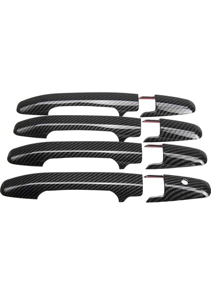 Honda Civic 2006-2011 ve Pilot 2009-2015 Karbon Fiber Tarzı Dış Dekorasyon Için Dış Kapı Kolu Kapağı Seti (Yurt Dışından)