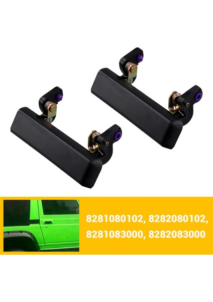 1paır Set Araç Dış Kapı Kolları Suzuki Samurai Için Siyah Sol Sola 1986-1995 8281083000, 8282083000 (Yurt Dışından) indirimleri
