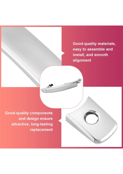 Infiniti FX35 FX45 Nissan Murano Rogue 82646-CA000 80640 CA012 Sol Tarafı Için Anahtar Deliği ile Dış Kapı Kolu (Yurt Dışından) fırsatları