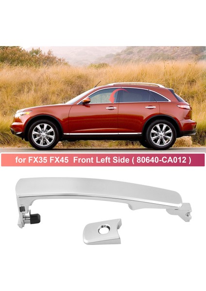 Infiniti FX35 FX45 Nissan Murano Rogue 82646-CA000 80640 CA012 Sol Tarafı Için Anahtar Deliği ile Dış Kapı Kolu (Yurt Dışından) indirimleri