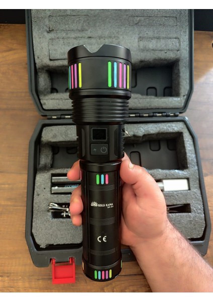 Şarjlı LED El Feneri Seti Zoomlu, Güçlü, Taşınabilir, USB Şarjlı, 5 Modlu Profesyonel El Feneri fiyatları