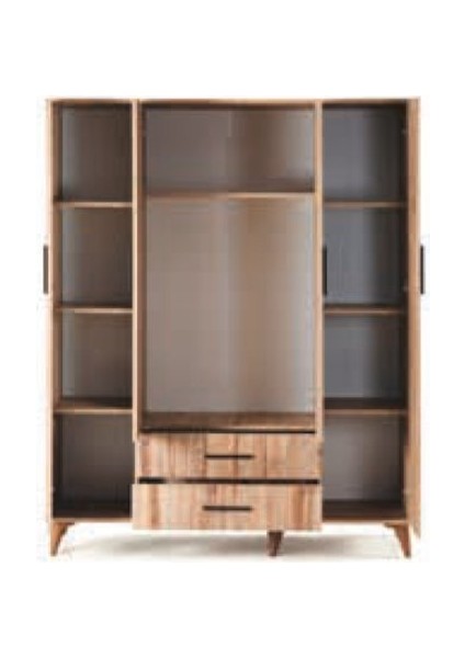 Bera Atlantik Çam 4 Kapılı Yakut Dolap fiyatları