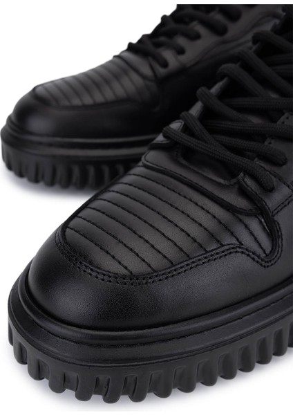 Erkek Siyah Deri Sneakers & Spor Ayakkabı 352 23180 Erk Ayk SK25-26 Sıyah Dr modelleri