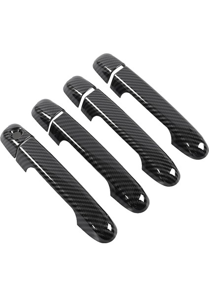 Hyundai Elantra Için 2007 2008 2009 2010 Dış Dış Yan Kapı Kolu Koruyucu Kapak Dışında Karbon Fiber (Yurt Dışından)